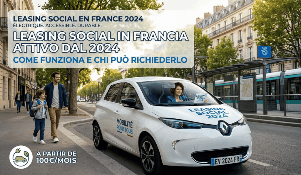 Leasing sociale in Francia attivo dal 2024: come funziona e chi può richiederlo